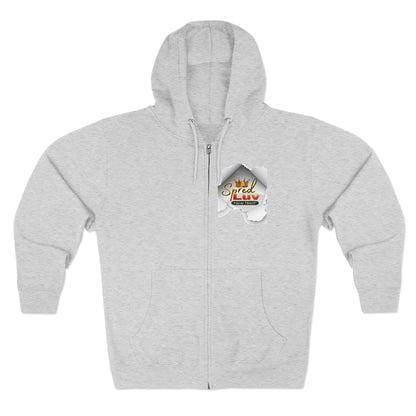 Authentic Vibes Unisex Zip Hoodie - Motivational Style, Casual Comfort, Streetwear, Gift for Friends, Everyday Wear