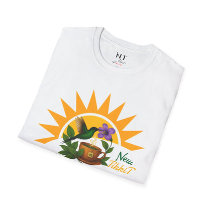 Sunrise Coffee Quote Unisex T-Shirt, Inspirational Tee, Gift for Coffee Lovers, Casual Wear, Perfect for Birthdays and Occasions