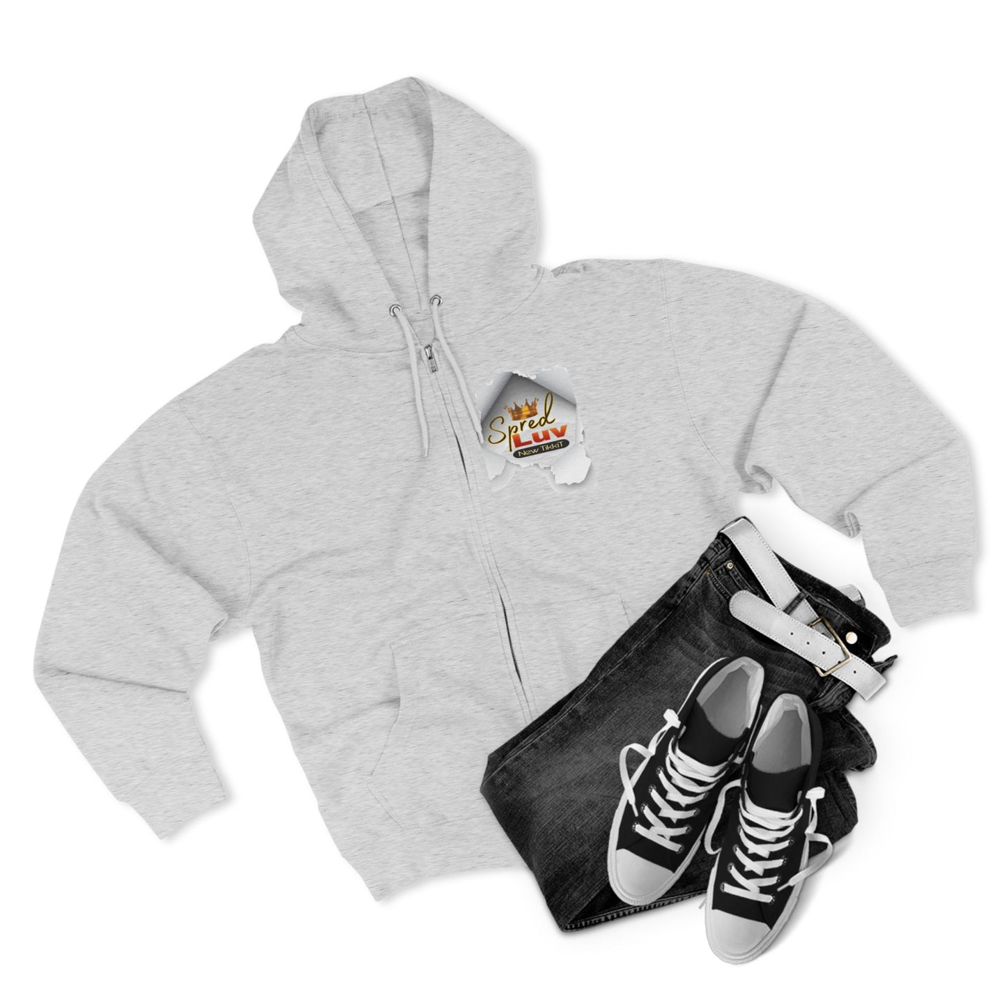 Authentic Vibes Unisex Zip Hoodie - Motivational Style, Casual Comfort, Streetwear, Gift for Friends, Everyday Wear