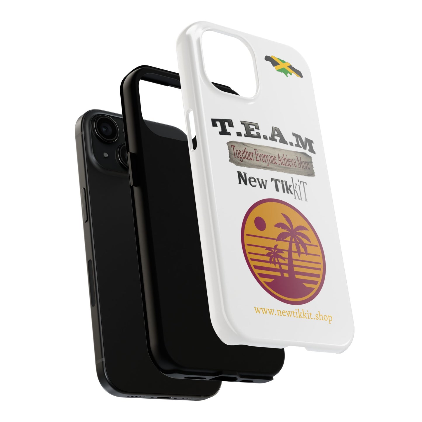 Vibrant Team Spirit Phone Case - Motivational Cell Phone Cover, T.E.A.M. Design, Perfect Gift for Friends, Inspirational Tech Accessories